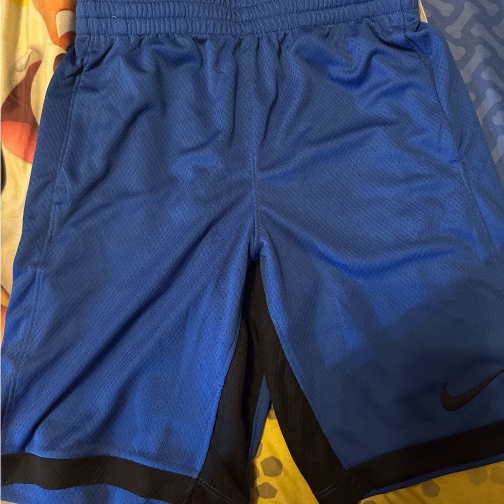 Nike Kids Blue and Black Shorts